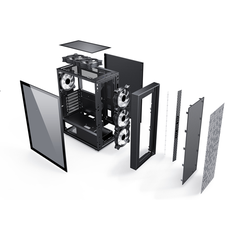 VỎ CASE SAMA 2056 (ATX-3 FAN RGB) | Hàng chính hãng