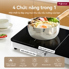 Bếp từ đôi Fujihome IC2602S 3400W núm xoay, chuẩn CE | Hàng chính hãng