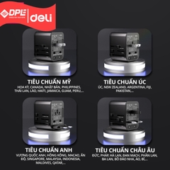 Ổ cắm điện đa năng Deli T766