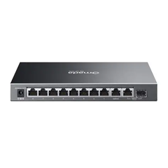 Switch TP-Link ES210GMP (Gigabit (1000Mbps)/ 10 Cổng/ 1 SFP/ 8 cổng PoE/ Vỏ kim loại)
