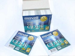 Đĩa CD trắng 700MB Maxell có vỏ