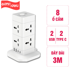 Tổng hợp ổ cắm điện đa năng cao cấp Deli