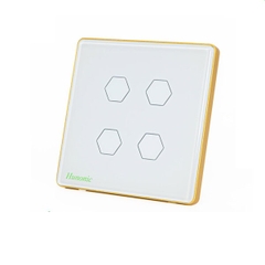 Công tác cảm ứng BLE Hunonic Luxury 4 Nút, HV