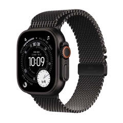 Apple Watch Ultra 3 49mm Black Titanium Black Milanese Loop L