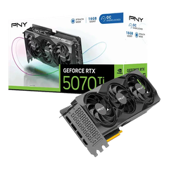 PNY GeForce RTX 5070 Ti 16GB Overclocked Triple Fan VCG5070T16TFXPB1-O