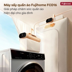 Máy sấy quần áo khử trùng UV gấp gọn Fujihome FCD16 600W | Hàng chính hãng