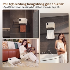 Máy sưởi gốm đa năng Fujihome FHB6000E 1500W, có remote | Hàng chính hãng