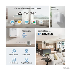 Hub IoT thông minh có chuông Tapo H100 kết nối 64 cảm biến Chính Hãng