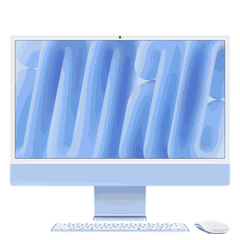 Máy Tính iMac Apple M4 10C CPU 10C GPU 16GB RAM 256GB SSD 24 inch Màn Hình 4.5K Xanh Lá/Xanh Dương/Hồng