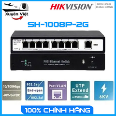 Switch PoE 8-cổng Hikivison SH-1008P-2G | Hàng chính hãng