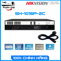 Switch PoE 16-cổng Hikivision SH-1016P-2C | Hàng chính hãng