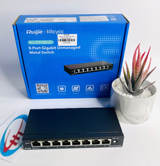 Switch 8 cổng 10/100/1000 BASE-T RUIJIE RG-ES108GD | Hàng chính hãng