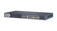 Hikvision Switch POE GIGABIT 24 cổng PoE 1000M, 2 cổng SFP độc lập 10/100/1000M , Layer 2 | Hàng chính hãng