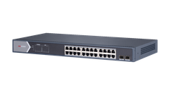 Hikvision Switch POE GIGABIT 24 cổng PoE 1000M,  1 cổng SFP độc lập 1000M , 1 cổng RJ45 1000M, Layer 2 | Hàng chính hãng