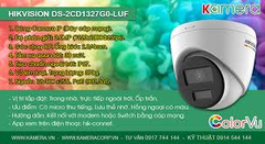 Hikvision Camera IP  bán cầu 2MP DS-2CD1327G0-LUF - Hỗ trợ thẻ nhớ - Có màu 24/7 | Hàng chính hãng