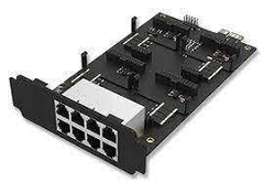 Card mở rộng khe cắm trên tổng đài EX08 has 4 onboard module slots and 8 interfaces on the panel. | Hàng chính hãng