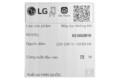 Máy lọc không khí LG PuriCare 360 Alpha Single AS65GDBY0.ABAE 48W Đ | Hàng chính hãng