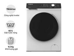 Máy giặt Hitachi Inverter 9.5 kg BD-954HVOW | Hàng chính hãng