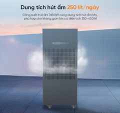 Máy hút ẩm công nghiệp 250L Lumias LID-S250