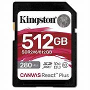 Kingston Canvas React Plus SDXC 512GB (SDR2V6/512GB) | Hàng chính hãng