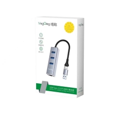 Hub USB 2.0 + LAN VegGieg V-K311 – 3 cổng USB, RJ45 100Mbps