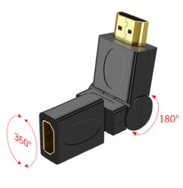 HDMI AF TO AM 360 Degree Adapter Golden-Plated   Connector - V-S109 | Hàng chính hãng