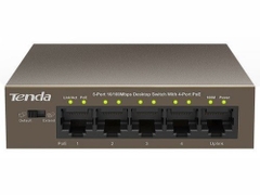 Switch Poe Tenda TEF1105P-4-63W 5-Port 10/100Mbps PoE | Hàng chính hãng