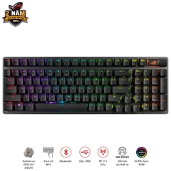 Bàn phím Gaming ASUS ROG Strix Scope II 96 Wireless NX Snow swit ch | Hàng chính hãng