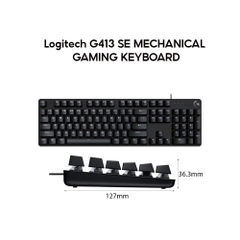 Bàn phím LOGITECH G413 TKL SE MECHANICAL GAMING – ĐEN (BLACK)