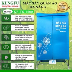 Tủ sấy quần áo đa năng Kungfu KF-TS1500 | Hàng chính hãng
