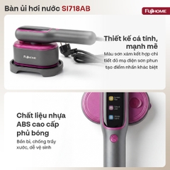 Bàn là hơi nước cầm tay Fujihome SI718AB 1200W 5 mức vải | Hàng chính hãng