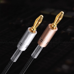 Cáp âm thanh Jack cắm chuối Ugreen 50536 dài 1m bện nylon cao cấp | Hàng chính hãng