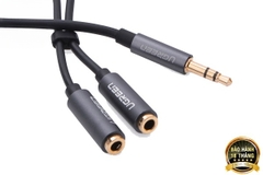 Cáp Audio 3.5mm 1 ra 2 UGREEN 10532 (20cm) | Hàng chính hãng