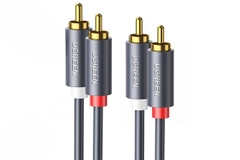 Cáp AV hoa sen 2 đầu RCA dài 2m chính hãng Ugreen 10518 | Hàng chính hãng