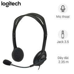 Tai nghe Logitech H110 | Hàng chính hãng