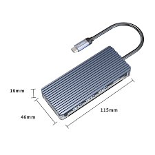 Đế cắm đa năng 6 trong 1 cổng Type C WB-6TS-GY | Hàng chính hãng
