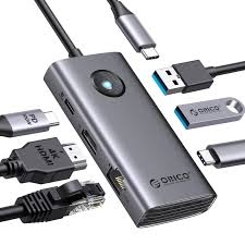Hub đa năng 6 trong 1 cổng TypeC PW11-6PCR-GY | Hàng chính hãng