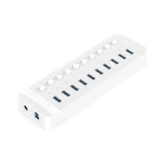 Bộ chia USB HUB 10 cổng USB 3.0 với các công tắc riêng lẻ CT2U3-10AB-WH | Hàng chính hãng