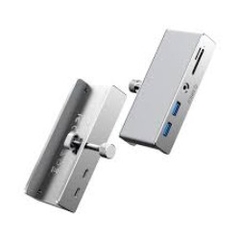 Bộ chia Type C ra 6 cổng USB 3.0 + Đầu đọc thẻ nhớ MH5PMM-10-SV-BP | Hàng chính hãng