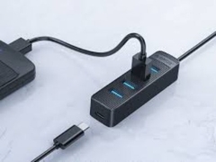 Bộ chia Type C ra 4 cổng USB 3.0 TWC3-4A-BK-EP | Hàng chính hãng