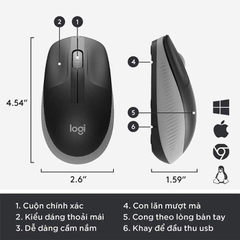 Chuột không dây Logitech M191 (910-005927) | Hàng chính hãng