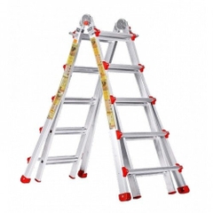 Thang nhôm rút gọn Chữ A 5m KUNGFU KFA-50 2.5x2.5 | Hàng chính hãng