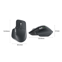 Chuột không dây Logitech MX Master 3S Graphite 910-006561 | Hàng chính hãng