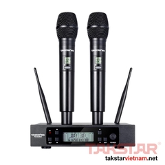 Bộ micro không dây cầm tay UHF kênh kép TS-3310UH | Hàng chính hãng