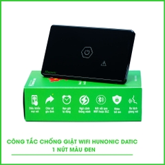 Công tắc cám ứng WiFi Hunonic CSL Chống Giật, HCN, màu Đen/Trắng