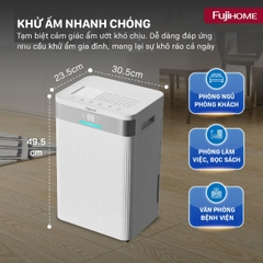 Máy hút ẩm dân dụng Fujihome DH16NW | Hàng chính hãng