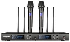 Bộ micro không dây tầm xa cầm tay UHF hai kênh M2-FH | Hàng chính hãng