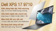 Laptop Dell XPS 17 9710 Intel Core i7-11800H | Hàng chính hãng