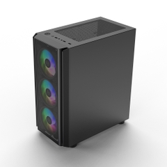 Vỏ Máy Tính KENOO ESPORT M300-3F (sẵn 3 Fan LED) - Case PC Gaming Chất Giá tốt tại MQC