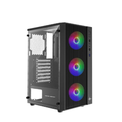 Vỏ Case Gaming KENOO ESPORT AF13-3F Đen - Case Gaming sẵn 3 FAN